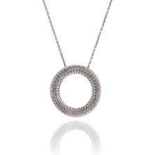 Neva jewelry Taşlı Halka Kolye