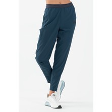 Maraton Active Regular Kadın  Dar Paça  Fitness Navy Pantolon 22172