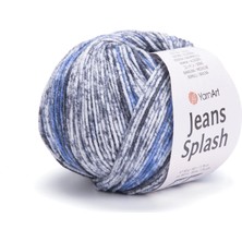 Yarnart Jeans Splash 947 %55 Koton %45 Akrilik Renkli Hırka Yelek Amigurumi İpi