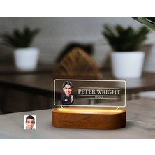 Bk Gift Kişiye Özel Isimli  Avukat Karikatürlü LED Işıklı Akrilik Masa Isimliği-1, Ofis Dekoru, Mesleki Hediye, Ofis Hediyeleri