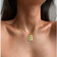 Emren Jewelry Kişiye Özel Çizim Plaka Kolye 925 Ayar Gümüş