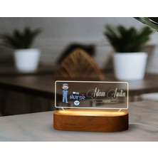 Bk Gift Kişiye Özel Isimli Hemşire Temalı LED Işıklı Akrilik Masa Isimliği-3, Ofis Dekoru, Mesleki Hediye, Ofis Hediyeleri