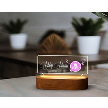 Bk Gift Kişiye Özel Isimli Doktor Temalı LED Işıklı Akrilik Masa Isimliği-4, Ofis Dekoru, Mesleki Hediye, Ofis Hediyeleri