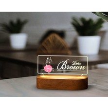 Bk Gift Kişiye Özel Isimli Avukat Temalı LED Işıklı Akrilik Masa Isimliği-10, Ofis Dekoru, Mesleki Hediye, Ofis Hediyeleri