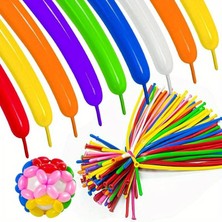 Kuzey Oyuncak Pcs Sausage Balloon Mıxed Color Vıp 100 Adet Sosis Balon Karışık Renkli Sosis Balon