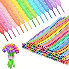 Kuzey Oyuncak Pcs Sausage Balloon Mıxed Color Vıp 100 Adet Sosis Balon Karışık Renkli Sosis Balon