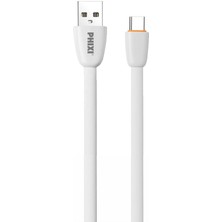 Phixi CB411T Force Yassı Kablolu 100 cm Type-C USB Şarj ve Data Kablosu