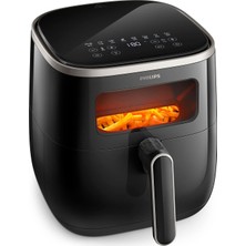 Store HD9257/80 Airfryer Fritöz, 1 Kg, 5,6 L Kapasite, Şeffaf Pişirme Penceresi