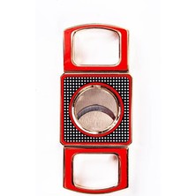Premium Quality Pq Kırmızı Cohiba Desenli Puro Makası Kesici
