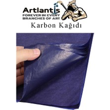 Artlantis Mavi Karbon Kağıdı A4 5 Adet 21X29,7 cm Kopya Kağıdı Transfer Kağıdı Renkli Karbon Kağıdı