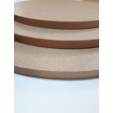 Dfn Wood Yuvarlak Mdf Plaka Panel Mdf Tabaka Arkası Beyaz Ham  45 cm Çap 18 mm Kalınlık 1 Adet