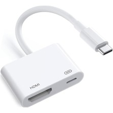 Blue Wings Type-C To HDMI Adaptörü  Görüntü Aktarıcı 4K@60Hz iPhone 15 Uyumlu Digital Av Adatör
