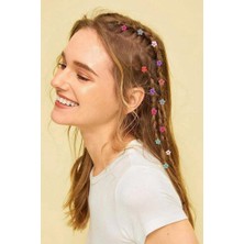 Dzc Kuzenler Avm Saç Süsü 24 Adet Renkli Saç Boncuğu