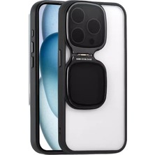 Xstep Case iPhone 15 Pro Max Şeffaf Kılıf Tpu+Akrilik Katlanmış Kickstand Telefon Kapağı (Yurt Dışından)