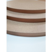 Dfn Wood Yuvarlak Mdf Plaka Panel Mdf Tabaka Arkası Beyaz Ham  20 cm Çap 18 mm Kalınlık 4 Adet