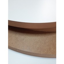 Dfn Wood Yuvarlak Mdf Plaka Panel Mdf Tabaka Arkası Beyaz Ham  20 cm Çap 18 mm Kalınlık 4 Adet