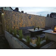 Lambax Güneş Enerjili 2x2 mt Perde LED Solarlı Peri Tel LED
