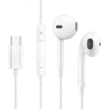 Iphone 15 - 15 Pro - 15 Pro Max - 15 Plus Uyumlu Yeni Nesil Usb-C Mikrofonlu Type-C Kablolu Kulaklık