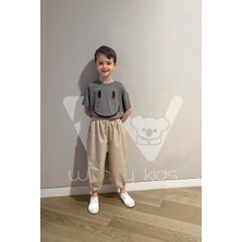 Wendy Kids Unisex Çocuk Beli Lastikli Ve Cepli Olie Şalvar Pantolon