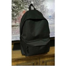 Dzc Kuzenler Avm Viastoree Düz Siyah Günlük Seyahat Kurs Sırt Çantası V10040