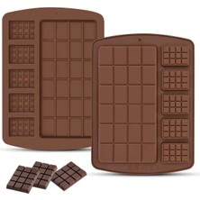Siliko World Tablet Çikolata Kalıbı Silikon Kalıp Çikolata Sabun Kokulu Taş Epoksi Kalıbı Mum Buz Silikon Kalıbı