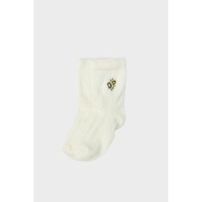 Kız Bebek Ekru Çorap 23FW0LT7032