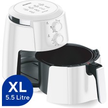 Kumtel Beyaz Xl Fastfryer (Yağsız Fritöz Airfryer) Haf-01