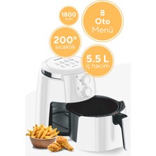 Kumtel Beyaz Xl Fastfryer (Yağsız Fritöz Airfryer) Haf-01