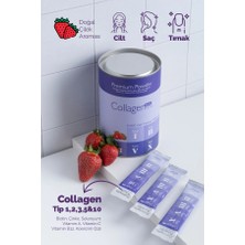 Collagen Forte Platinum Premium Powder (Toz) 5 Tip Kolajen 10.000 mg x 30 Şase, Orman Meyveli Aroma