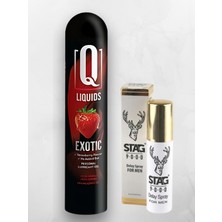 Q Liquids Çilek Aromalı 125 ml Kayganlaştırıcı Jel + Penis Sprey