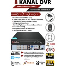 BayiCam 5 Kameralı Metal Panda Kasa Sony Lensli 1080P Full Hd Gece Görüşlü Kamera Seti 1tb Hard Disk -5p