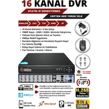 BayiCam 10 Kameralı Metal Panda Kasa Sony Lensli 1080P Full Hd Gece Görüşlü Kamera Seti 500GB Hard Disk -10P