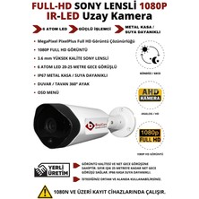 BayiCam 2 Kameralı Metal Uzay Kasa Sony Lensli 1080P Full Hd Gece Görüşlü Kamera Seti 250GB Hard Disk -2u