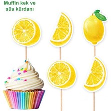 Parti Dükkanım Limon Temalı Şekilli Kürdan 10 Adet