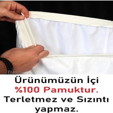 Ozclife %100 Pamuk Yeni Nesil Yıkanabilir Lastikli Hasta Külotu Slip Hasta Külotu Mesane Külotu Emici Külot