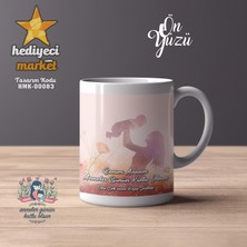 Hediyeci Market Anneler Gününe Özel Beyaz Kupa Bardak - HMK-00083