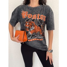 Ester Rosa Boston Tıger Temalı T-Shırt