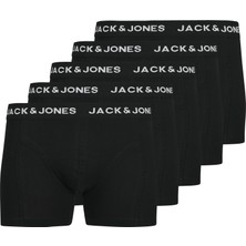 Jack & Jones Erkek Logolu Beli Lastikli 5'li Boxer Paketi - Anthony