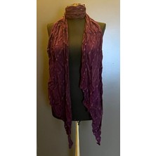 Gönülden Tasarım Şifon Bürümcük Tasarım Fular Şal 220X25 cm