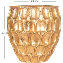 Herdekora Metal Saksı 38X37 Cm.