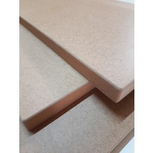 Dfn Wood Mdf Plaka Panel Mdf Tabaka Arkası Beyaz Ham  20 cm x 10 cm - 18 mm Kalınlık 5 Adet