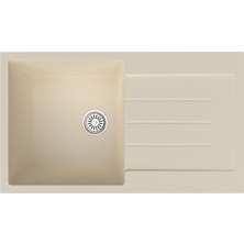 Gradde Bej Tek Goz Granıt Evye 50X86 GR86L