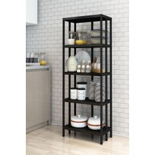 Armarks Scaffale 5 Banyo Rafı, Plastik Kitaplık, 5 Raflı Organizer, Banyo Rafı, Bahçe Balkon Organizeri