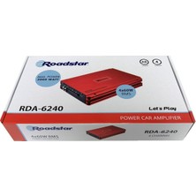 Roadstar Garaj Dünyası Roadstar RDA-6240 4 Kanal Ab Klass Oto Amfi 3000W Maksimum 4X60W Rms