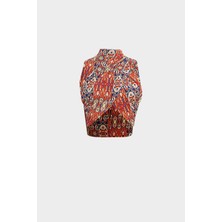 Açelya Okcu Premium Crop Top Bluz Midi Etek Alt Üst Kadın Takım