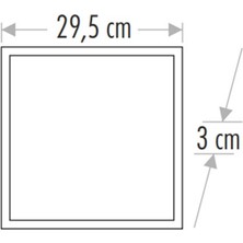 Cata 25W 30X30 Klipin LED Panel Sıva Altı (Beyaz) Cat CT-5286B