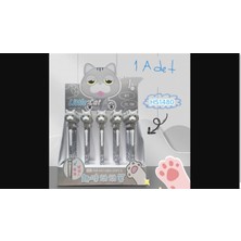 Es Dekor Aralık 2023 Kedi Kırtasiye Hediyelik Sevimli Yazı Çizim Ofis Malzeme Hareketli 1 Adet Kalem