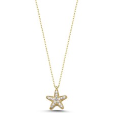 Usho Jewelry 14 Ayar Altın Deniz Yıldızı Kolye