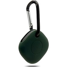 Microsonic Samsung Galaxy Smarttag Kılıf, Silikon Anahtarlık Koyu Yeşil