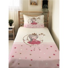 Evmila Aykız Desen Tek Kişilik Çocuk Pike Takımı 160X220 cm